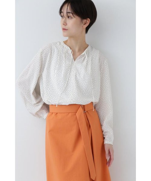 ◆ドットプリントブラウス 