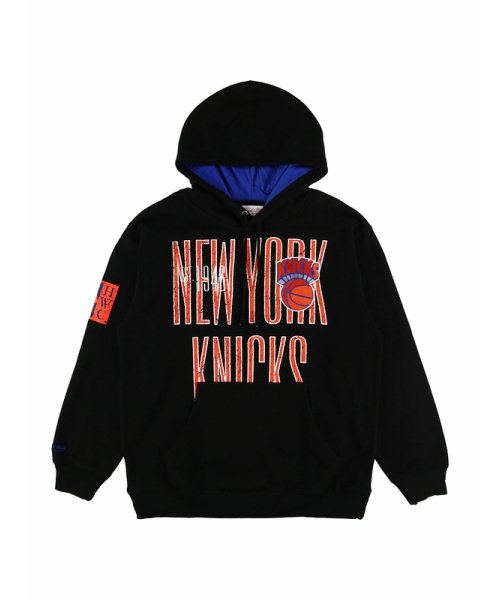 Mitchell & Ness(ミッチェルアンドネス)/ニックス OG 2.0 フリース フーディー NBA TEAM OG FLEECE 2.0 KNICKS/BLACK