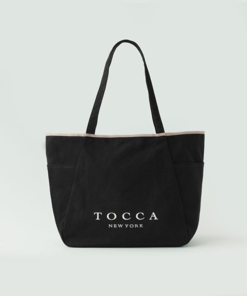 TOCCA(TOCCA)/【WEB＆一部店舗限定】【A4サイズ対応】MERCATO LOGO CANVASTOTE キャンバストートバッグ/ブラック系