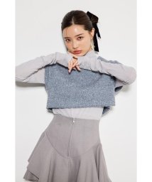 rienda(リエンダ)/シャイニーベストSET Knit TOP/L/GRY1