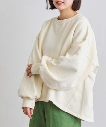 coen(coen)/ピグメントガゼット裏起毛スウェット/OFFWHITE