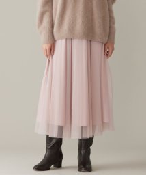 JIYU-KU(LARGE SIZE)(自由区（大きいサイズ）)/【新色追加生産・WEB限定カラーあり】チュール スカート/[新色]ピンク系