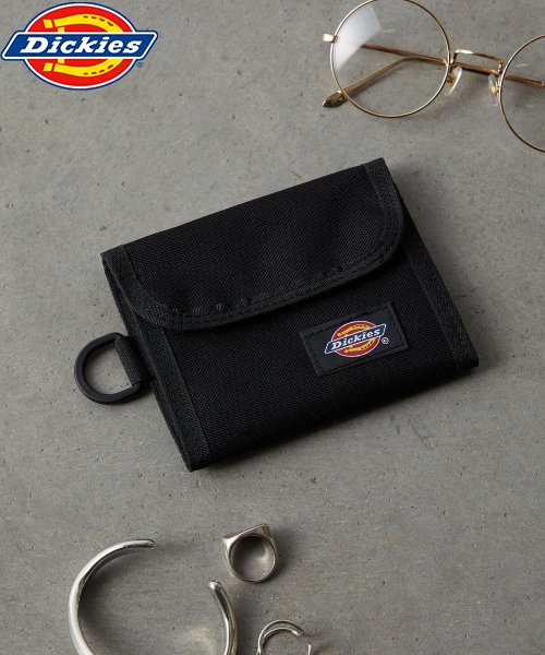 Dickies(Dickies)/Dickies 3つ折りウォレット / 財布 ミリタリーテイスト カジュアル コンパクト ユニセックス プレゼント/ブラック