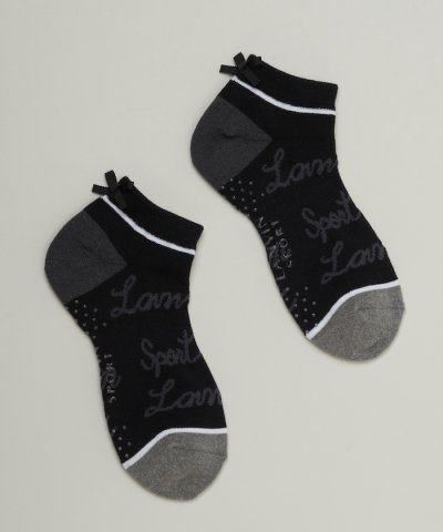 ロゴジャカードアンクル丈ソックス【抗菌防臭】 【返品不可商品】