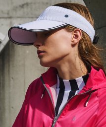 LANVIN SPORT(ランバン スポール)/ニットサンバイザー【部分UV】/ホワイト