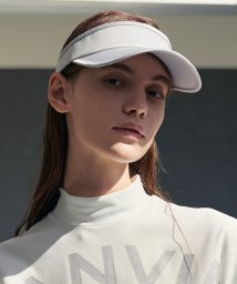 LANVIN SPORT(ランバン スポール)/プリントサンバイザー【部分UV】/ライトグレー