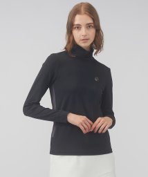 LANVIN SPORT(ランバン スポール)/モックネック長袖シャツ【吸汗/ストレッチ/UV/ECO】/ブラック