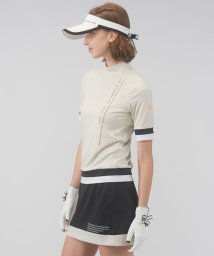 LANVIN SPORT/【WEB限定】モックネック5分袖シャツ【吸汗/ストレッチ/UV/ECO】/505807016