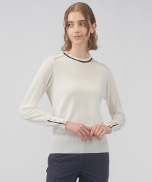 LANVIN SPORT(ランバン スポール)/ステッチデザインセーター/ホワイト