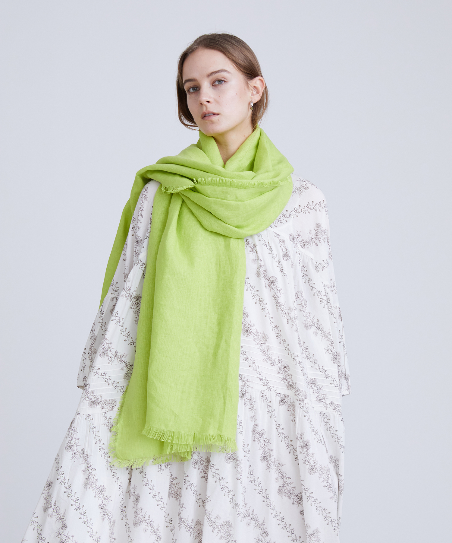 colo　アソースメレ×ロンハーマン　オーガニックリネンスクエアストール ASAUCE MELER(アソースメレ)のオーガニックリネンドライキャンバス