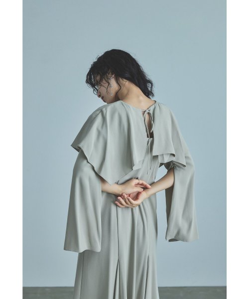 niana ニアナ ケープドレス パーティードレス 結婚式 ワンピース ケープボレロ キャミワンピ 2点セット 羽織 リボン シンプル お呼ばれ パーティー 二 ニアナ お呼ばれ パーティー 76cm 80cm