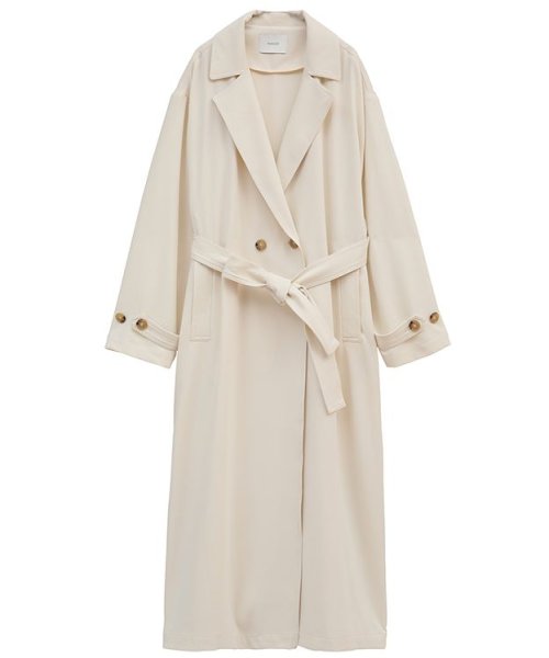 MANOF(マノフ)/OVER LONG COAT/IVORY