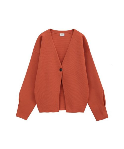 MANOF(マノフ)/COCOON CARDIGAN/ORANGE