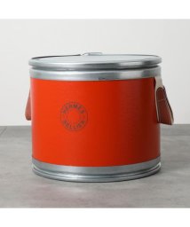HERMES(エルメス)/HERMES サドルボックス SADDLE BOX 馬具缶 収納BOX/オレンジ