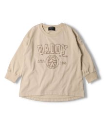 DaddyOhDaddy(ダディオダディ)/【子供服】 Daddy Oh Daddy (ダディオダディ) 日本製フロッキープリントＴシャツ 90cm～130cm V12804/ベージュ