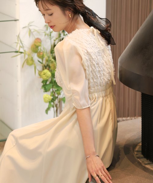 オケージョンドレス/結婚式/2サイズ展開/SET ITEM/インナー付き/裏地 