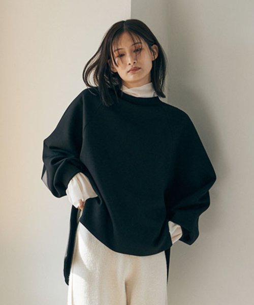 marjour(マージュール)/OTONA DOLMAN SLEEVE SWEAT/ブラック