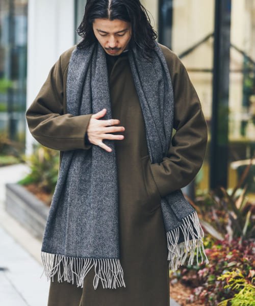 URBAN RESEARCH Sonny Label(アーバンリサーチサニーレーベル)/TWEED MILL　70－190 Lambswool Knee Rug/H.CHARCOAL