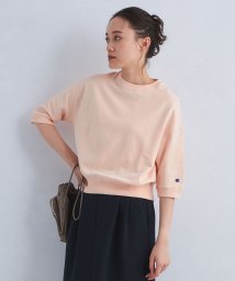 green label relaxing(グリーンレーベルリラクシング)/【別注】＜Champion＞5分袖 スウェット プルオーバー/LTPINK