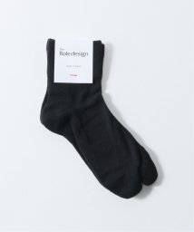 EDIFICE(エディフィス)/【THE ROLE DESIGN / ザ ロールデザイン】SHORT RIB SOX MENS/ブラック