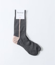 EDIFICE(エディフィス)/【THE ROLE DESIGN / ザ ロールデザイン】SIDE LINE SOCKS MENS/グレー