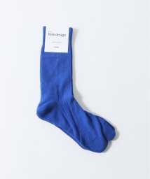 EDIFICE(エディフィス)/【THE ROLE DESIGN / ザ ロールデザイン】PLANE RIB SOCKS MENS/ブルーA