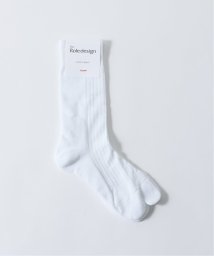 EDIFICE(エディフィス)/【THE ROLE DESIGN / ザ ロールデザイン】PLANE RIBSOCKS WOMENS/ホワイト