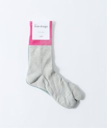 EDIFICE(エディフィス)/【THE ROLE DESIGN / ザ ロールデザイン】ASYMMETRY RIB SOCKS WOMEN/ピンク