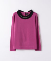 LANVIN COLLECTION(ランバンコレクション（レディス）)/グログランビジューニット/ピンク