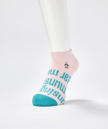 Munsingwear(マンシングウェア)/【ENVOY】アンクル丈　ロゴジャカードソックス/ピンク
