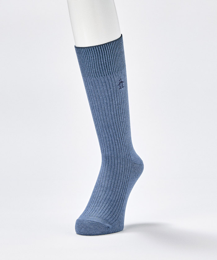 Munsingwear(ings) クルー丈 ワンポイントリブソックス 【返品不可商品】 ネイビー系1 25-27 Munsingwear(ings) クルー丈 ワンポイントリブソックス 【返品不可商品】 ネイビー系1 25-27