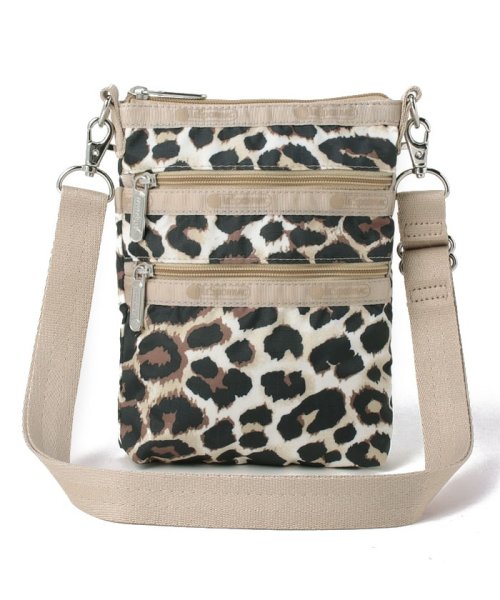 LeSportsac(LeSportsac)/3 ZIP CROSSBODYフラクセンレオパード/ベージュ