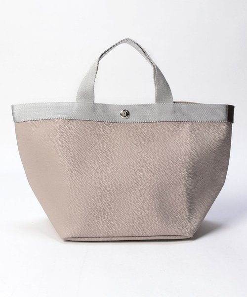 Herve Chapelier(エルベシャプリエ)/【Herve Chapelier】エルベシャプリエ　707GP　0909　レディース　TOTE BAG SIZE M　ブラック　40x22x20/ベージュシルバー