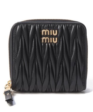 MIUMIU/【MIU MIU】ミュウミュウ　5ML5222FPP　F0002　レディース　MATELASSE マテラッセ　二つ折り財布　NERO　ネロ/505805291