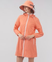 LANVIN SPORT(ランバン スポール)/レインウェア（ワンピース）【耐久はっ水/耐水/透湿/防風/袖取り外し可/収納袋付き】/オレンジ