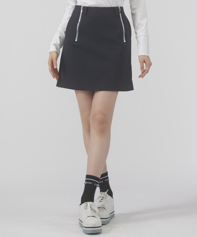 ファスナーディテールスカート（総丈43cm）【KEEPCLEAN/UV/吸汗速乾