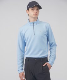 LANVIN SPORT(ランバン スポール)/ハーフジップ長袖シャツ/ブルー