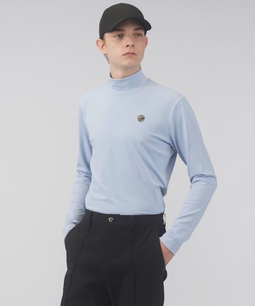 LANVIN SPORT(ランバン スポール)/【宮沢氷魚着用】ハイネック長袖シャツ【吸汗/UV/ストレッチ/ECO】/ブルー