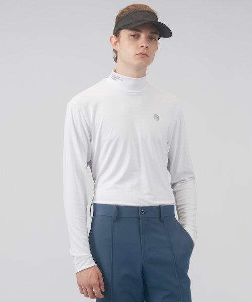 LANVIN SPORT(ランバン スポール)/【宮沢氷魚着用】ハイネック長袖シャツ【吸汗/UV/ストレッチ/ECO】/ホワイト