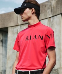 LANVIN SPORT(ランバン スポール)/モックネック半袖シャツ【吸汗/UV/ストレッチ/ECO】/レッド