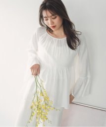 PROPORTION BODY DRESSING/デザインスリーブペプラムブラウス/505823675