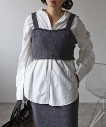 Bonjour Sagan(ボンジュールサガン)/【セットアップ対応商品】シャギービスチェ/CHARCOAL-GRAY