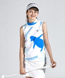 Munsingwear(マンシングウェア)/【ENVOY】SUNSCREENペンギングラデーションプリントノースリーブシャツ/ホワイト