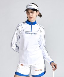 Munsingwear(マンシングウェア)/【ENVOY】EXcDRYハーフジップ長袖モックネックシャツ/ホワイト