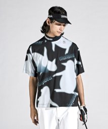 Munsingwear(マンシングウェア)/【ENVOY】SUNSCREENオーバーサイズモックネック半袖シャツ/ブラック