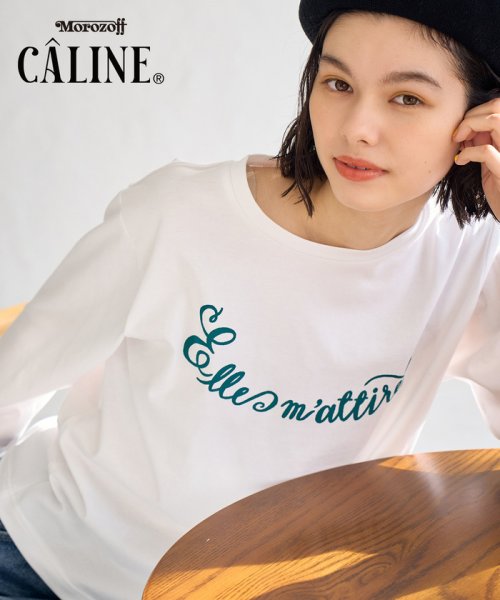 ROPE' PICNIC(ロペピクニック)/CALINE×ROPE' PICNIC/メッセージロゴアソートロンT/ホワイト（10）