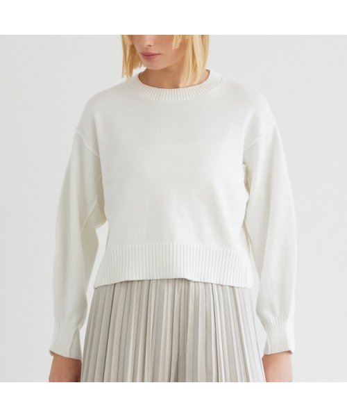 カシミアブレンドショート丈ニット  YW1545790093(11880円)