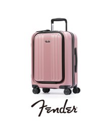 Fender(フェンダー)/フェンダー スーツケース 機内持ち込み Sサイズ 38L 軽量 フロントオープン 静音キャスター ストッパー USBポート Fender 950－4500/ピンク