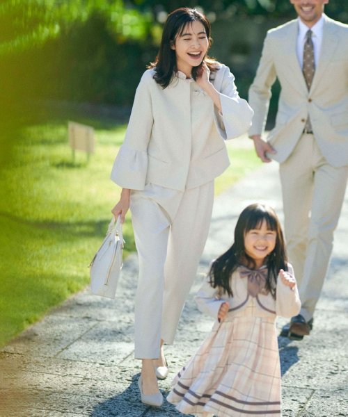 【VERY3月号掲載・NAVY】コンフォータブルドレープ ジャケット ノーカラージャケット S1840234583(14025円)