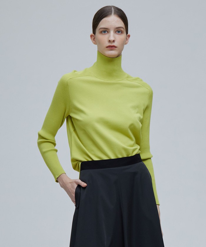 BEIGE 【STORY 4月号掲載】WILLOW / ハイネックニット CHARTREUSE 4 BEIGE 【STORY 4月号掲載】WILLOW / ハイネックニット CHARTREUSE 4